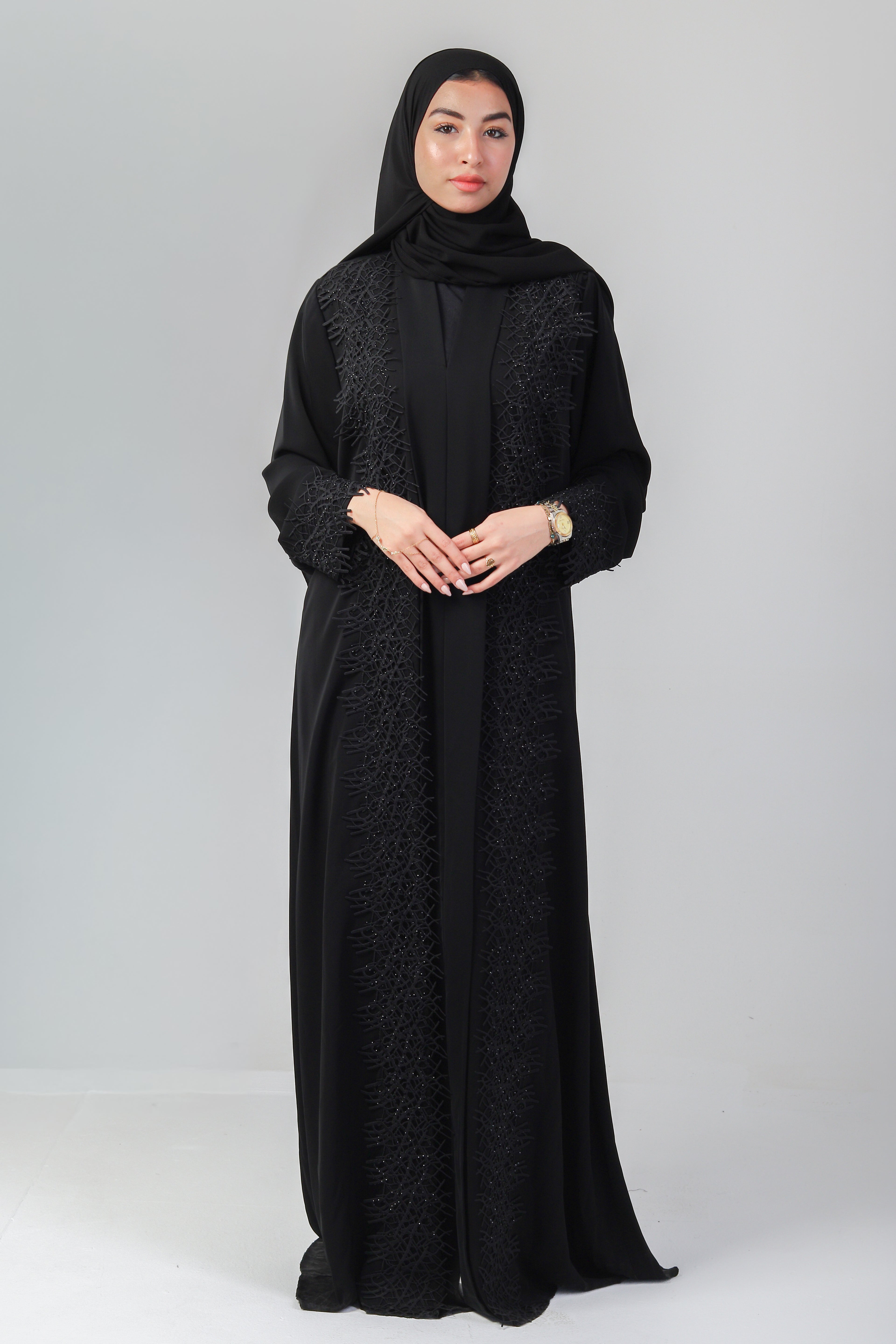 The Branch Embroidery Abaya