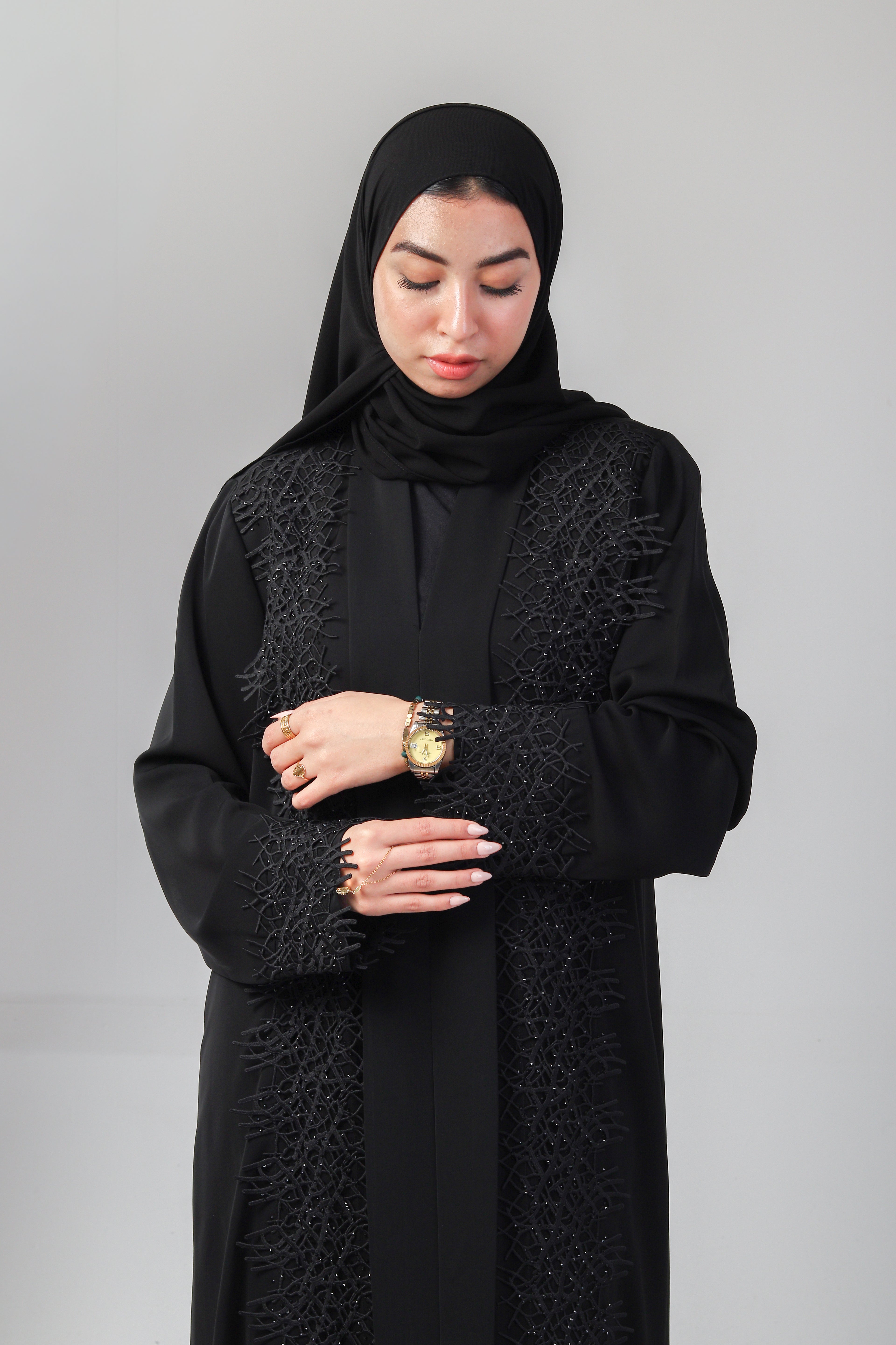 The Branch Embroidery Abaya