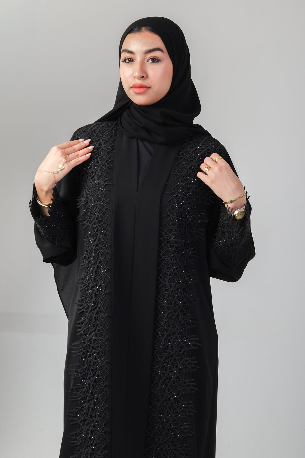 The Branch Embroidery Abaya