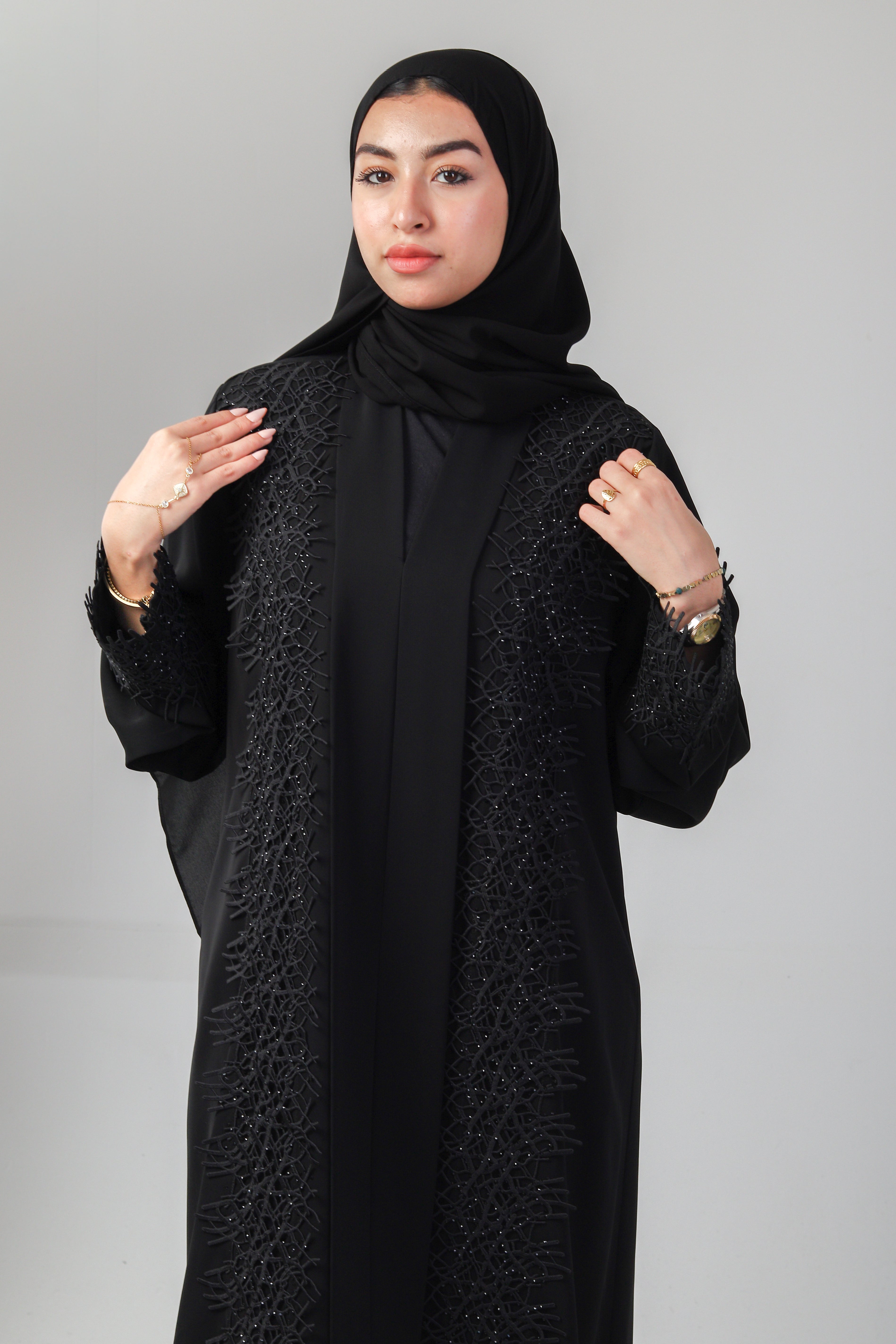 The Branch Embroidery Abaya