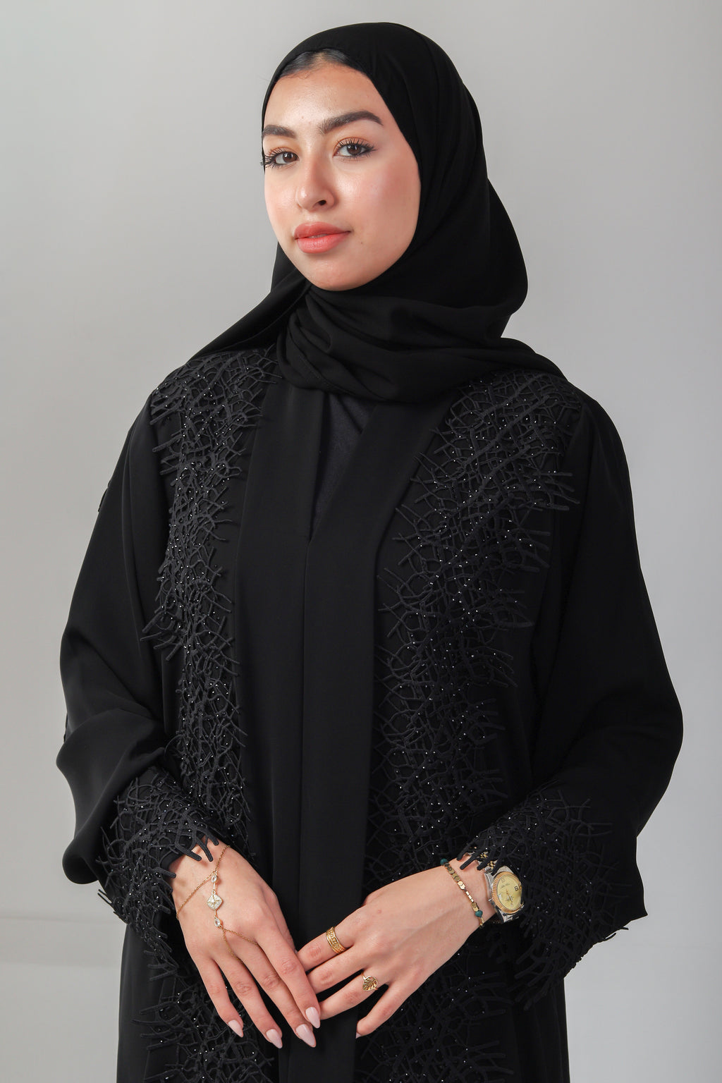 The Branch Embroidery Abaya